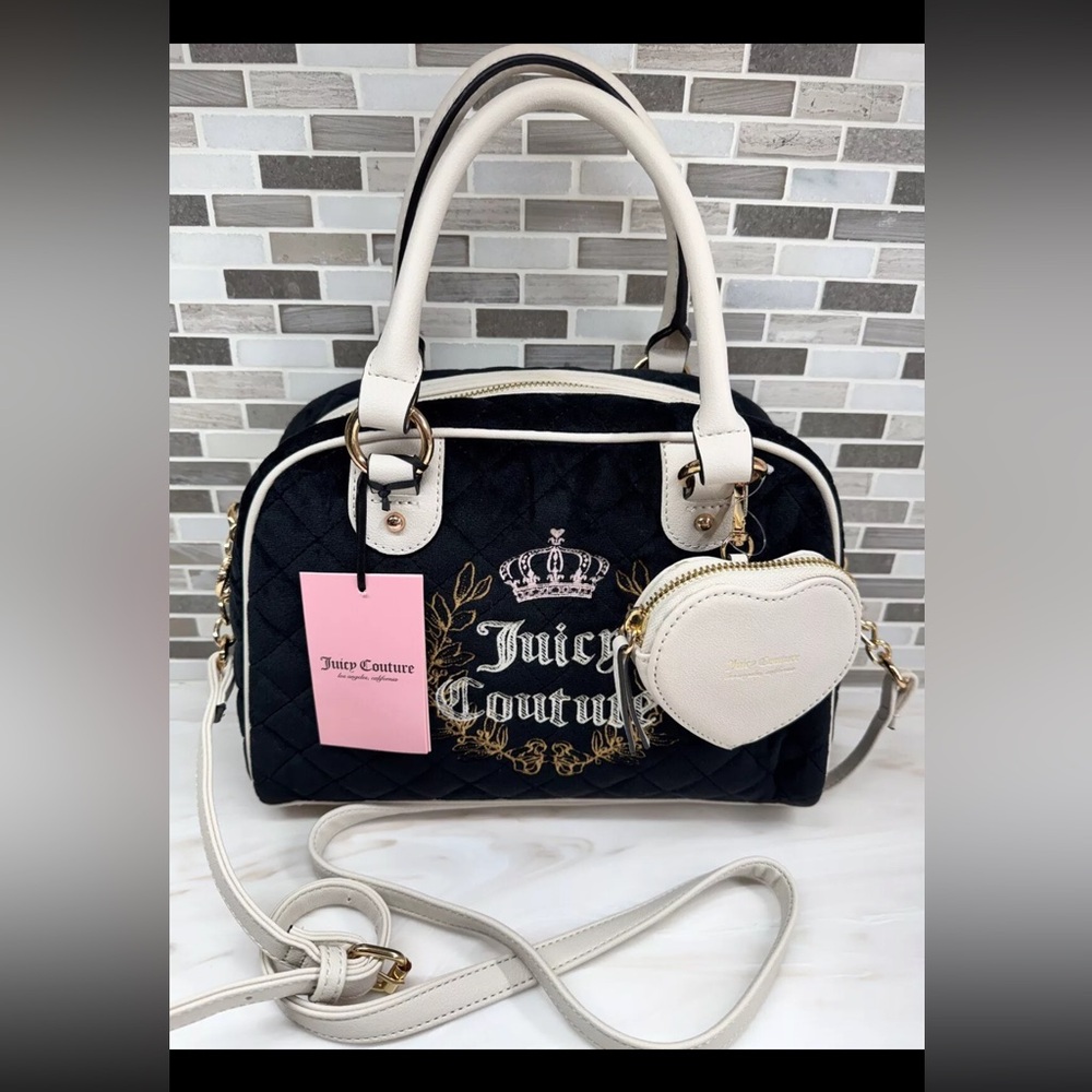 Juicy Couture Royal Couture Satchel Liquorice Black